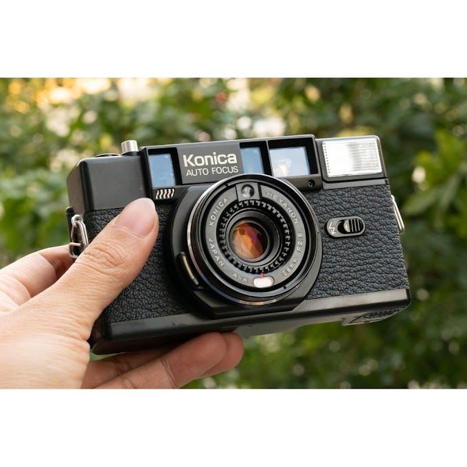 [Sẵn hàng] Máy ảnh film vintage Konica C35 AF2 cực đẹp Tặng bao da khi mua máy.