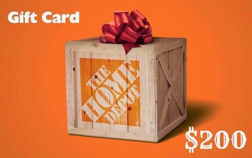 $200 Home Depot Card Giveaway