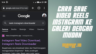 Cara Save Video Reels Instagram Ke Galeri Dengan Mudah