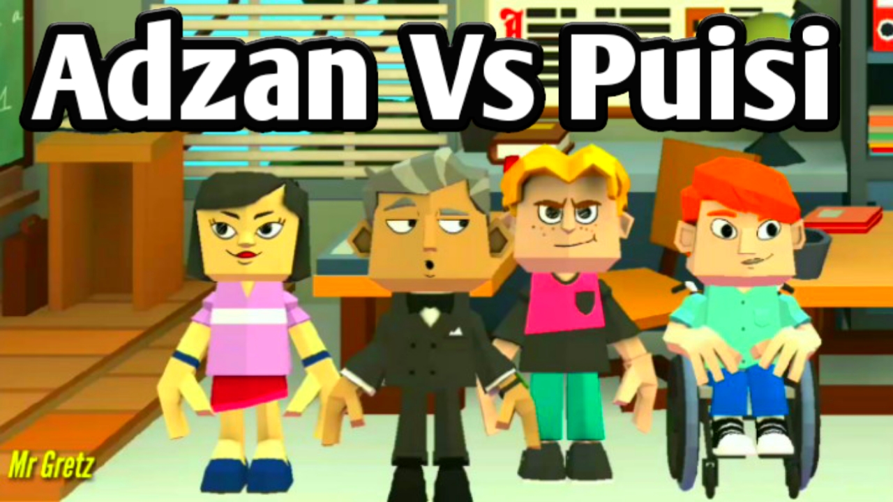 Mr Gretz ADZAN Vs PUISI Parodi Kartun Lucu Funny Cartoon