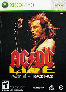 AC/DC Live Rock Band xbox 360 game dvd front cover