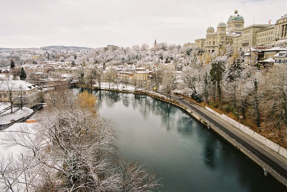 White Winter Holiday in Bern, Switzerland