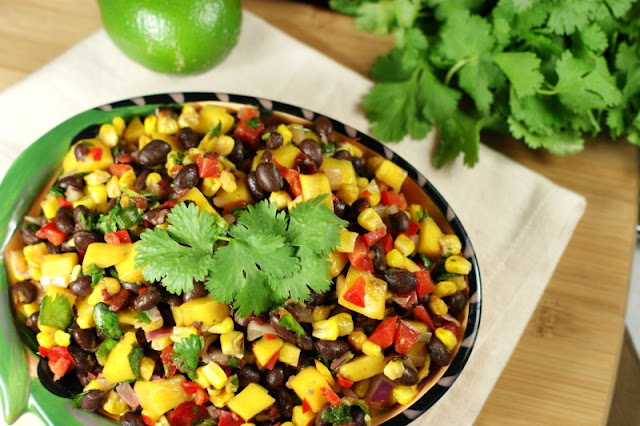  I professed my dear for salsas when I posted my recipe for  Roasted Corn, Black Bean, & Mango Salsa {my all-time favorite salsa}
