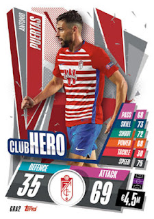 Topps Match Attax 2020-2021 Granada CF set