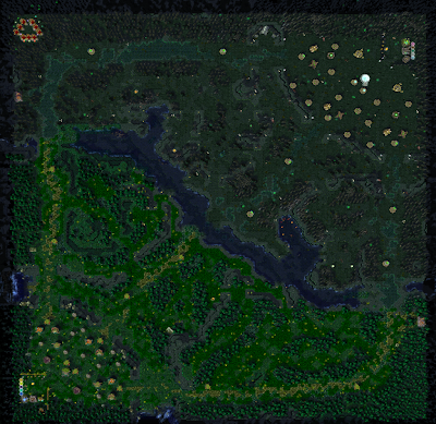 Dota-Allstars Map/Terrain Layout