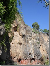 La pared, Fisura del Cabezón, abriendo.