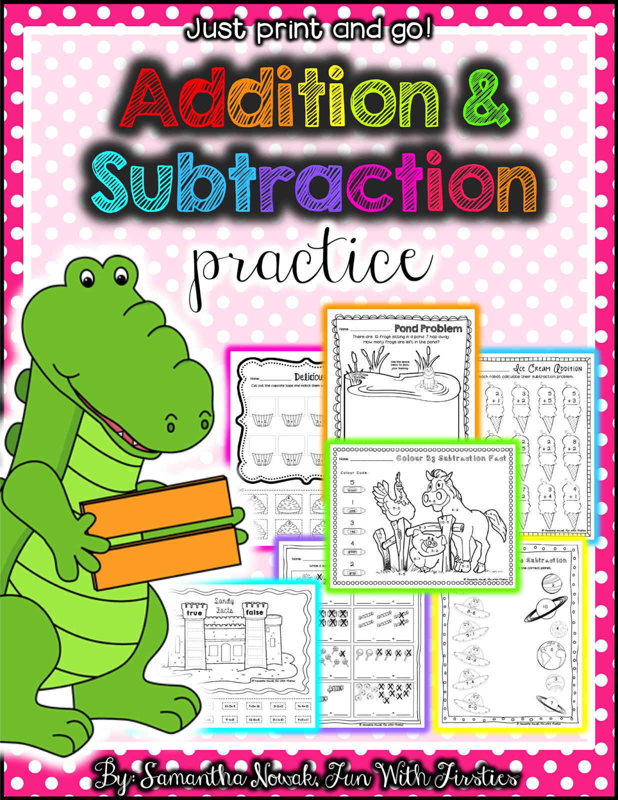 Fun With Firsties: FREE Addition Math Station Worksheet & Noise Level Management