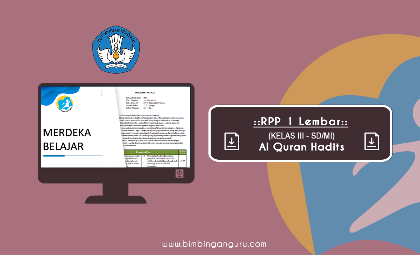 RPP 1 Lembar Al Quran Hadits Kelas III K13 Tahun Ajaran 2022/2023 (REVISI)