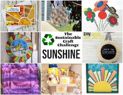 A collage displaying sustainable crafts