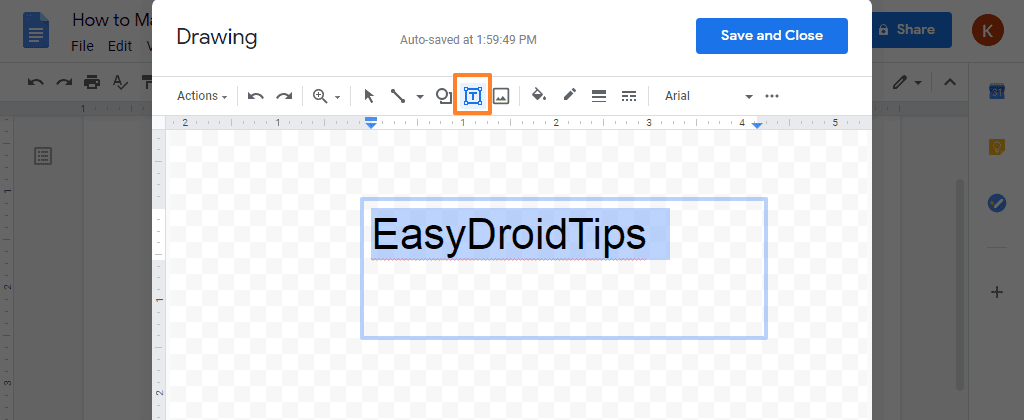 using google docs