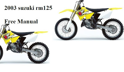 2003 suzuki rm 125 user manual