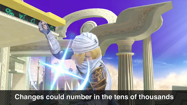 Super Smash Bros. Ultimate Nintendo Direct changes could number in the tens of thousands 10,000 Sheik