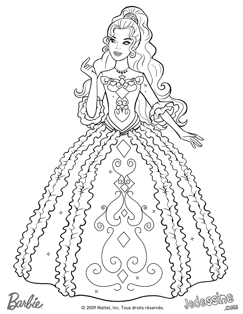 Coloriage Barbie Mousquetaire coloriage barbie mousquetaire Tresor de momes