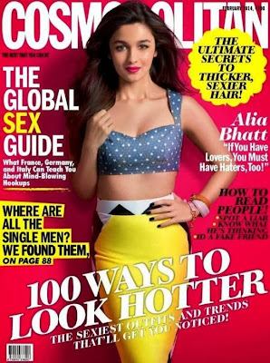 Alia Bhatt Photos from Cosmopolitan India Magazine Cover February 2014 HQ Scans