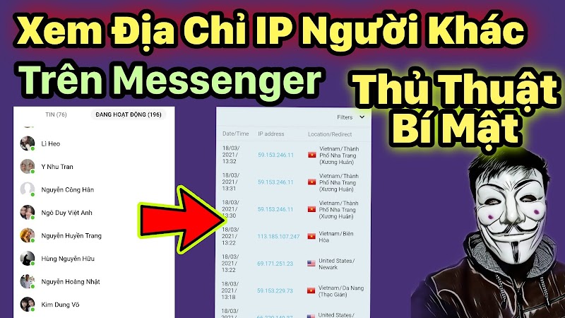 Cách tạo link Lấy địa chỉ IP bạn bè trên Messenger