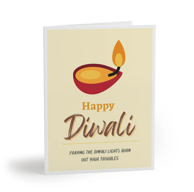 Diwali, Happy Diwali, card, Diya,