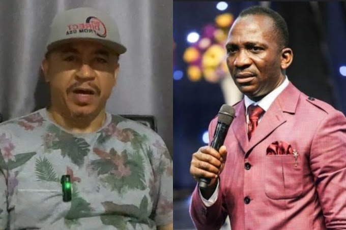 Daddy Freeze reacts as Pastor Paul Enenche shares his testimony on the miraculous wonders of Tithing