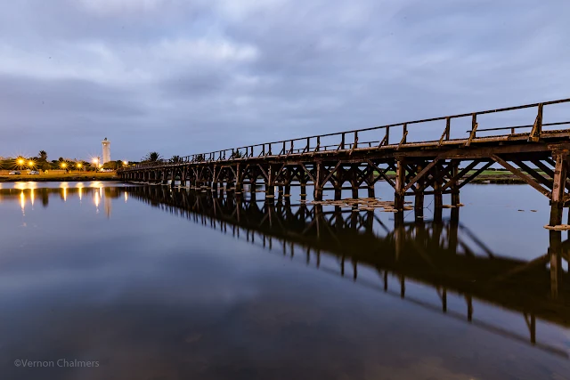 The Wooden Bridge, Woodbridge Island  :  Copyright Vernon Chalmers