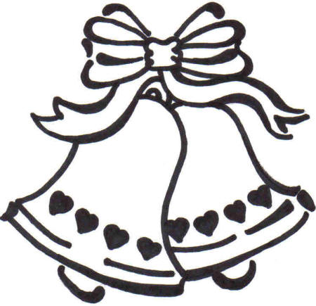 Doves Hover Above Wedding Bells Stickers by TheBridalShop