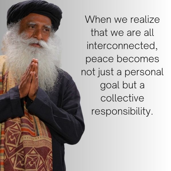 sadhguru quotes on Peace