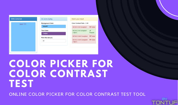 Color Picker for Color Contrast Test Tool