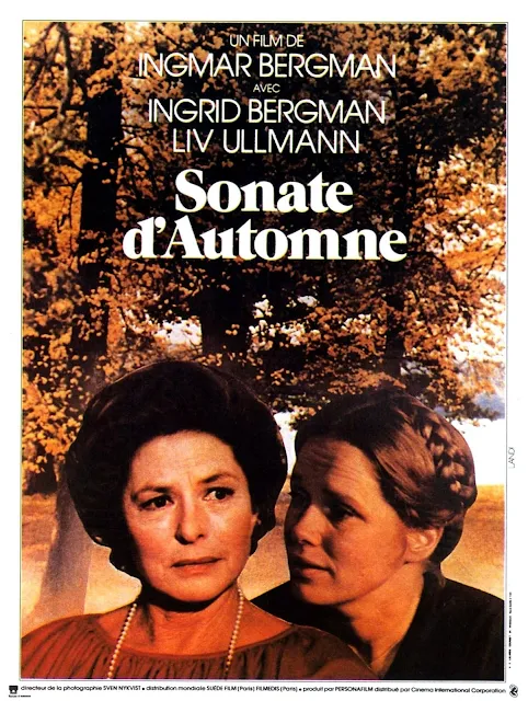 Avis film Sonate d'automne (1978) drame de Ingmar Bergman avec Ingrid Bergman et Liv Ullmann