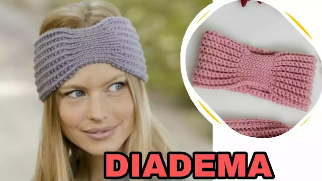 TEJE CON POCO A CROCHET  Bella Diadema