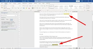 Menandai Kata/Kalimat Tertentu Pada Microsoft Word