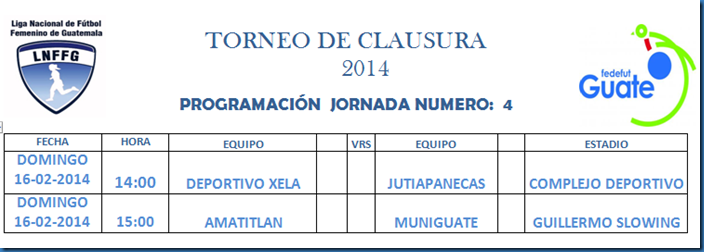 Programacion jornada 4