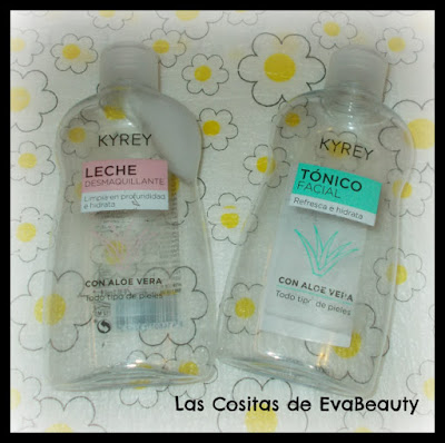 limpiadora facial y tonico KYREY terminados empties