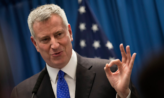 New York Mayor Bill the Blasio likes himself to Thomas Edison Henry Ford Mahatma Gandhi