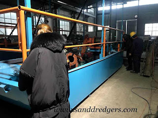 portable river sand dredger