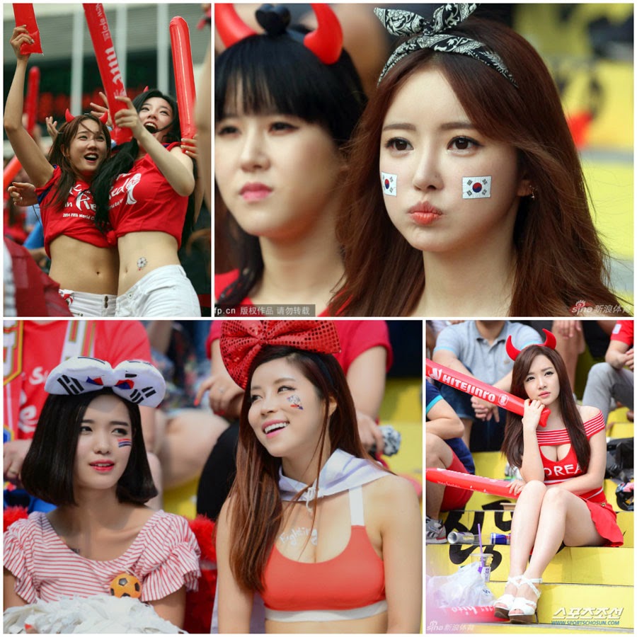  Foto  Suporter Cantik  Seksi Korea  Selatan Di Piala Dunia 