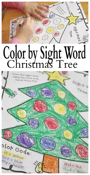 printable color by sight word 