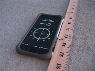 iphone compass and yard stick
