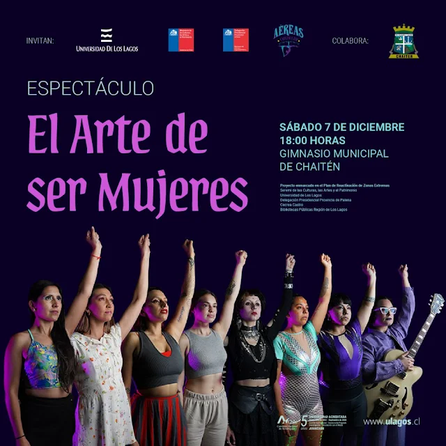 Aéreas Frutillar llega a Chaitén con espectáculo circense “El Arte de Ser Mujeres”