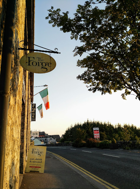 the Forge, Moycullen, Irish flags