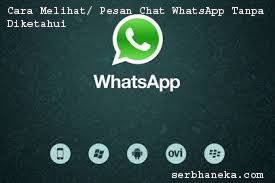 Cara Melihat/ Pesan Chat WhatsApp Tanpa Diketahui 1