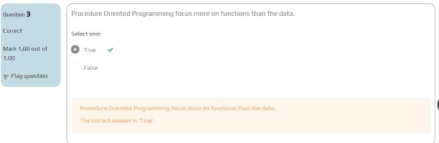 Logic Development | Object Oriented Programming Pre Quiz