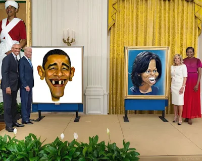 The Obama's Official White House Portraits