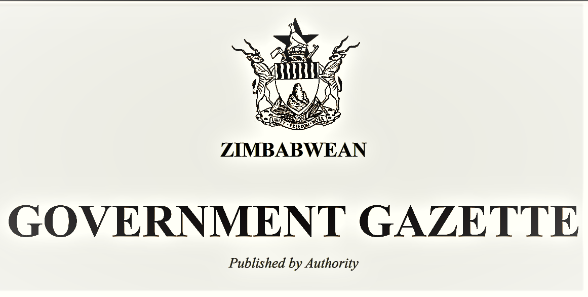 download latest Zimbabwe Government Gazette 2023