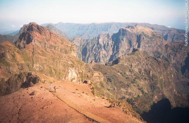 Photo of mountain tops in Madeira