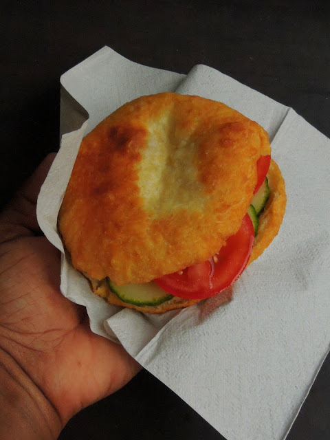 Guadeloupean Fried Bread Sandwich, Le Bokit