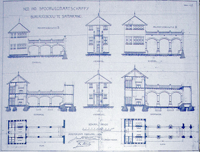 Cetak biru Gedung B.