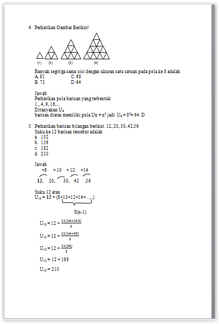 Pembahasan UNKP Matematika SMP 2017