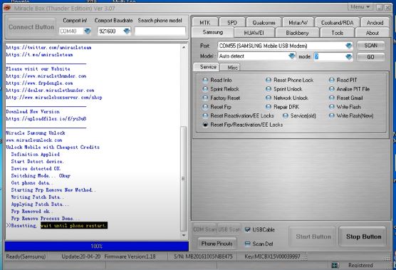 Samsung Galaxy X2 Unlock Mrt
