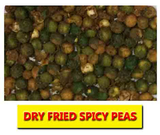 Dry Fried Spicy Masala Green Peas