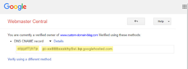 Where are Blogger CNAME records for my custom domain?