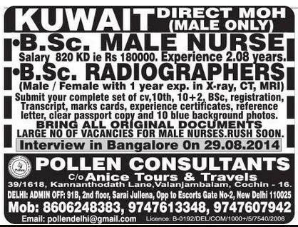 Kuwait Direct MOH Job Opportunities