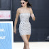 Kendall Jenner displays her long legs in a skintight thigh-skimming polka dot dress as she heads to lunch in LA